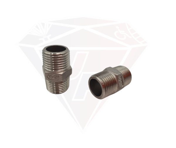 304SS HEX NIPPLE 1/2 MPT 150#