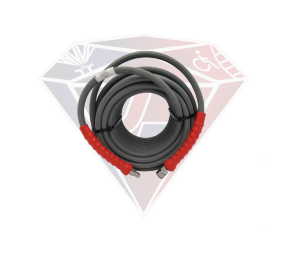 HOSE 100FT 3/8" D/B GRY SS QC