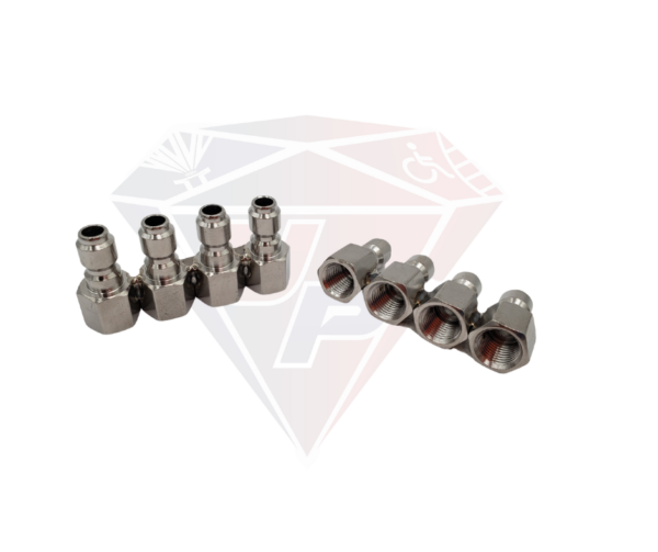JROD 4 WAY S.S. NOZZLE HOLDER FOR 1/4" MPT NOZZLE
