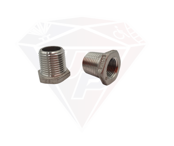 304SS HEX BUSHING 1/2MPT X 3/8FPT 150#