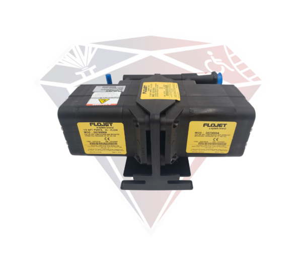 Flojet G257301A Air Operated Dual Diaphragm Two Pump unit, 10 GPM, 1/2" Ports, Viton seals